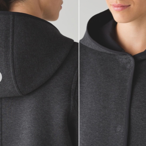 Lululemon City Bound Wrap-Heathered Black / Black Coat/ Jacket - Picture 6 of 16
